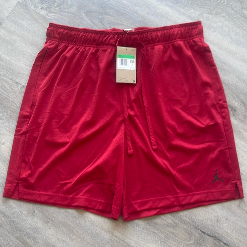 NIKE Air Jordan Dri-FIT Sport Mesh Shorts Red Men’s FN5816-687 Size XL